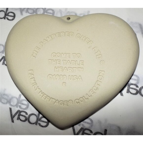 Pampered Chef Cookie/Sugar mold Heart Family Heritage Collection - Picture 3 of 3